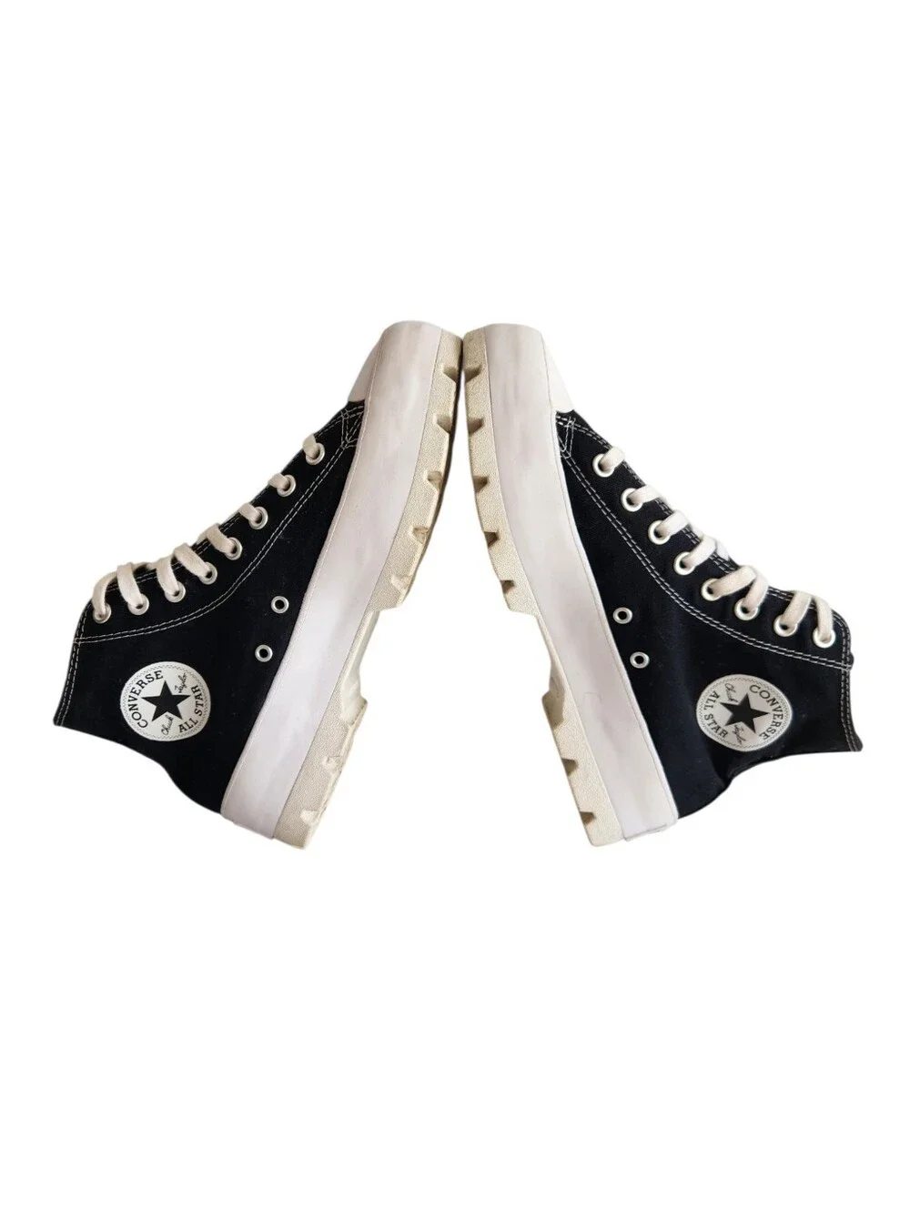 Converse Chuck Taylor All Star Lugged High Black Shoes US Size 9.5 Womens